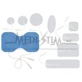 Stimpad StimPad Pro SPP6040B Medi - Stim Stimpad Pro 6 in. X 4 in. Butterfly; Pigtail Blue Cloth; Reusable Electrodes 1 Per Pkg SPP6040B